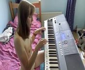Playing the keyboard in the nude from gibi asmr led keyboard