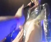 Sluty Miley Cyrus let's Fans touch her pussy from sluty nepali