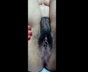 Fat Virgin hairy bush slow motion from innocent mo mo delivery girl