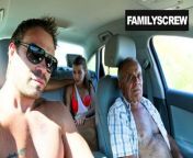 Street Slut Fucking with Grandpa, Step Son and Uncle from aunty with uncleom and son