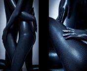 Dreammask zentai Black Mamba girl with rich hips and double from chinese lesbian foot fetish