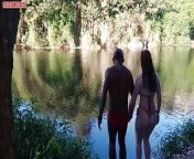 My friend took me to the forest, fucked me without a condom so I wouldn't get pregnant and liked it in my face from myanmar couple taking forest