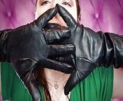 ASMR: my VERY old vegan-leather gloves (Arya Grander) SFW sounding fetish video from aishwarya soundarya fakes