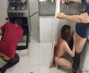 Good Stepmom and Bad Wife My Stepmom Seduces Me to Fuck Her in the Kitchen while my Dad is Fixing the Kitchen NTR from step mom fixes a bad day at school