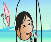 Cartoon Hot Stick Girl Fucking with a Small Dick – Sexy Stick Man at Nude Beach from cartoon fuck girl small vedios