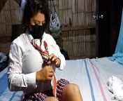 Student from Lima Peru masturbates with a thick dildo until leaving her asshole wide open from 利马高端喝茶地方薇信1646224 yhmo