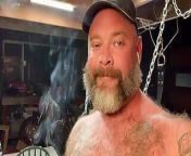 Daddy Kurt is Smoking &amp; Stroking in the Garage Sling from www older gay amp sexan big boob 3gp short video
