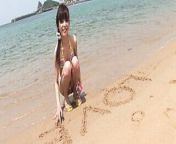 Skinny Japanese chick enjoys having a photoshoot on a beach from hot asian babe enjoys having rough sex with experienced man and swallows cum