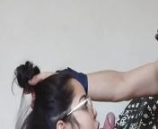 White Wolf OFC - Deep throat blowjob with White Moon VIP glasses (side angle) from vip sex com