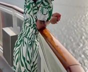 Monika fox posa nuda sul ponte di una nave da crociera from ship julie nude photos