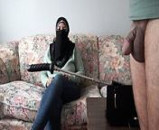 Egyptian wife humiliates husband and bought a fucking machine - REAL ARAB CUCKOLD COUPLE from muslim wife shared with husband friend for quick fuck