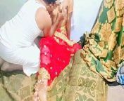Desi couple sex In Red saree from saree couple sex