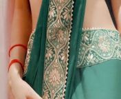 Bhabhi is looking hot in green saree from indian girl in green bra and saree
