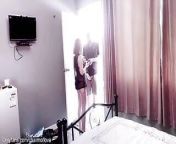 A beautiful young woman invites a young delivery man and fucks her with the door open to reveal the outside of the room. from indian old man and young wife sex sexmaza com