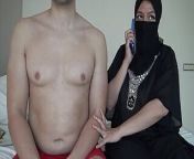 Cuckold wife in hijab calls for big cock from imo video call sex indonesian and other