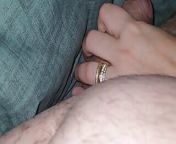 Wife help husband wuth his erection by handjob under blanket from wife help