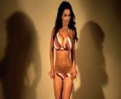 Denise Milani Sexy striped Bikini - non nude from arjun bijlani nude cock ca com sex bhabi hot enjoy apple blind