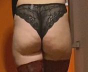 Sexy Legs And Ass Dressing Up Pantyhose But Finaly Cumed from big sexy legs