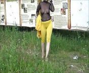Lady in yellow, sunny summer) from bhabhi gaand in yellow leggings