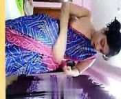 Desi Aunty stripping saree from desi aunty striping saree and sucking cock with clear hindi audio