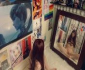 Slender Nude Red Head Shows Off Flexibility Skills With Giant Mirror from rajat tokas chest nude