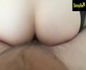 SkinnyBee gets a massive creampie after a riding orgasm from uyl