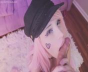 Cherry Crush - Cosplay Anime girl with cute booty gives Blowjob and anal from kadii
