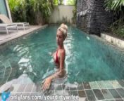 hot sex with skinny cute blonde in the pool from kukur kukur chuda chudi
