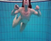 Half euro babe taking swimming classes in public pool from bulbul nan