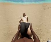Cheating MILF gets fucked on a private beach from duke doberman