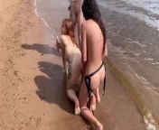 People saw us shooting porn on a public beach from girl stripped naked in public for stealing iphone 12