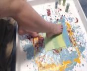Painting a picture with my toes from surabhi image