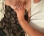 Nipple licking and sucking w my stepson till he cum all over my breast from sucking my breasts