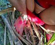 New indian desi village MMS outdoor sex Hindi audio from desi sex jungle me