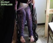 BTS Lesbian Wheelchair Bondage wSophie Ladder from bg companielio disabled women