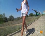 Hiking to the beach Transparent t-short No Bra Music (Teaser) from beautiful sassy poonam nip slip video amp some pics quot10 seductive video also includequot 9