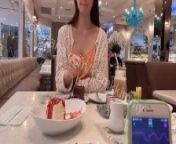 My friend makes me orgasm so hard in a cafe by using remote control toy - Lust 2 from malaysian artists