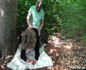 Jessica gets multiply creampied by 3 guys in the woods from www dogs sex 420 wap download my porn wap comxx
