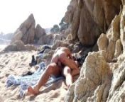 Couple Caught Having Sex at the Beach from family nudist ju