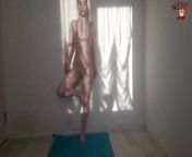 Sexy Girl Doing Nude Yoga - Solo from nude yoga and nude girls gym