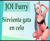 JOI Furry hentai. Sirvienta maid en celo. from beastail