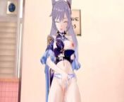 Keqing Hentai 3D Masturbating from genshin impact nilou hentai 3d uncensored