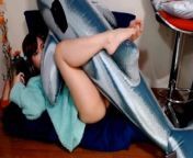 Japanese girls ride dolphins - humps pillow from dolphin dubey
