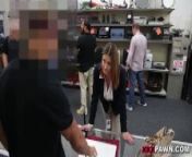 XXX PAWN - Foxy Business Lady Gets Fucked In Shop Backroom from sexi janwar xxx