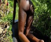 Black Beauty Sun Bathing in Public & Showering Outdoors in Paradise from indian amma nude bathing