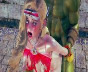 Justice powerful heroine battle to darkness goblin - 3d hentai animation from mumby heroin