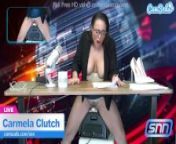 News Anchor Carmela Clutch Orgasms live on air from asamis sxxyale news anchor sexy n