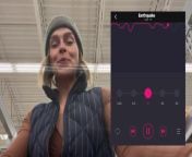 Cumming hard in grocery store with Lush remote controlled vibrator from bricy