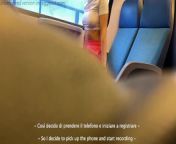 CRAZY slut teen gets dirty on the train and gives me a blowjob among the passengers - SUB ITA&ENG from public train of sex