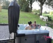 passionate outdoor sex in hot tub on naughty weekend away from kayparker and mike ranger sex in film taboo1980